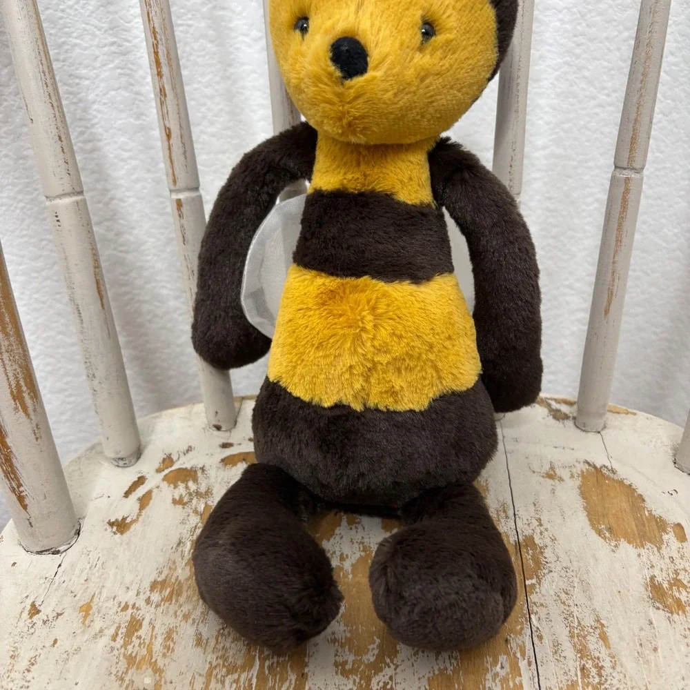 Jellycat Bashful Bumble Bee Plush Yellow Brown Striped Stuffed Animal Toy